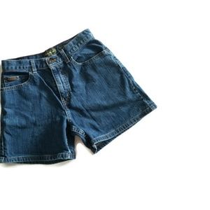 Eddie Bauer Denim High Rise Blue Shorts Size 4